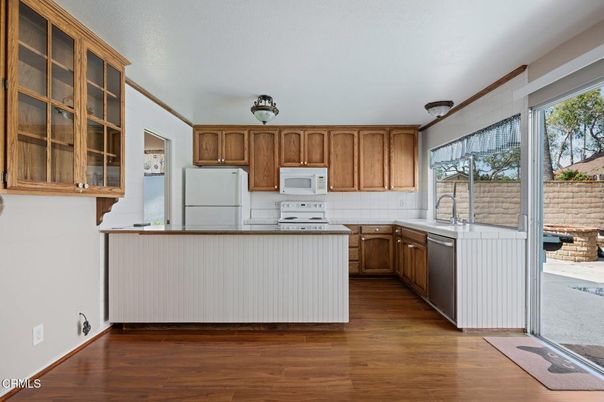 Interior, Kitchen, Wood Texture Flooring