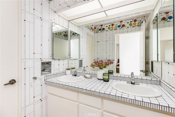 Bathroom, Dual Sink Vanities, Interior, Tile Countertops