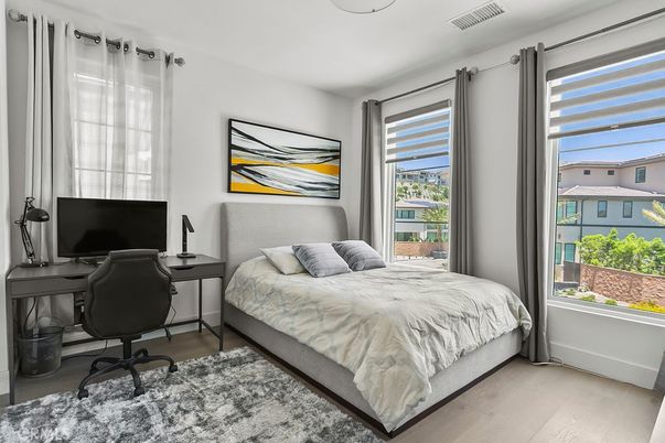 Bedroom, Home Office, Interior, Wood Texture Flooring