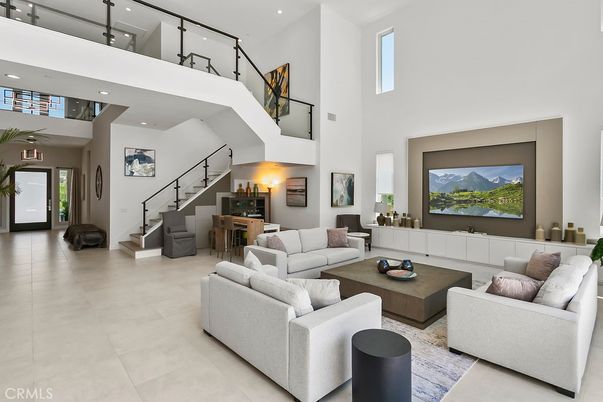 Interior, Living room, Recessed Lighting