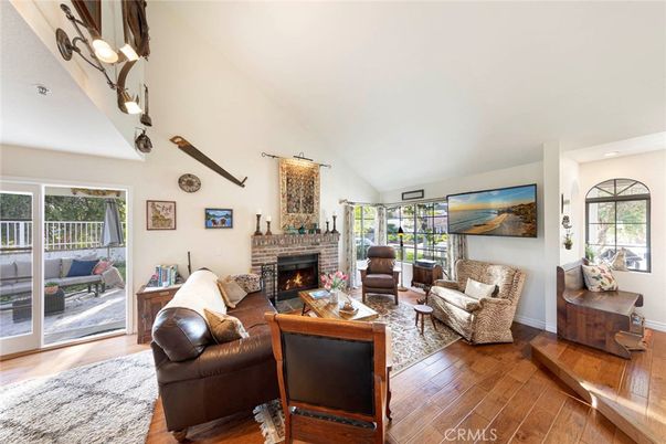 Fireplace, Interior, Living room, Wood Texture Flooring