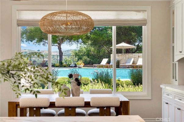Dining room, Interior, Pendant Lights, Pool, Water