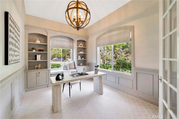 Chandelier, Home Office, Interior