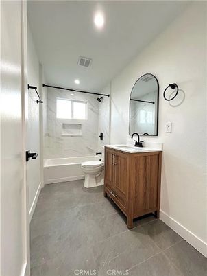 Bathroom, Interior, Marble Walls, Recessed Lighting