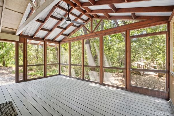 Interior, Sun Room, Wooden Beams, Wood Texture Flooring
