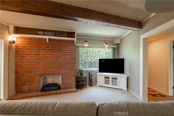 Fireplace, Interior, Stone Walls, Wooden Beams