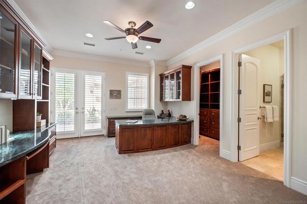 Home Office, Interior, Recessed Lighting