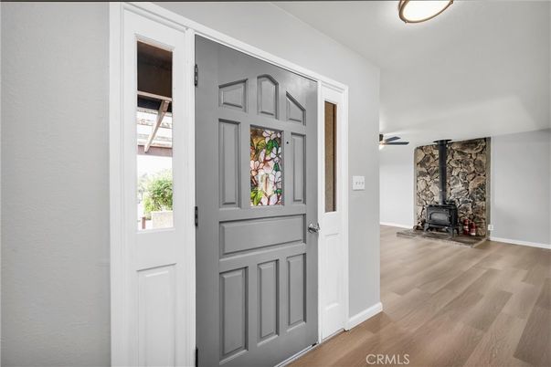 Interior, Stone Walls, Wood Texture Flooring