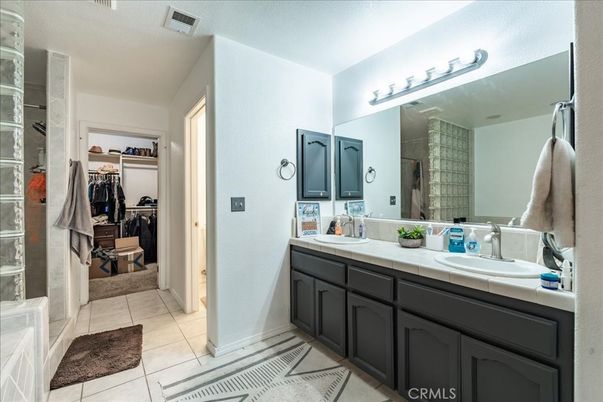 Bathroom, Dual Sink Vanities, Interior, Tile Countertops