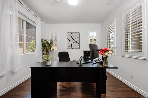 Home Office, Interior, Wood Texture Flooring