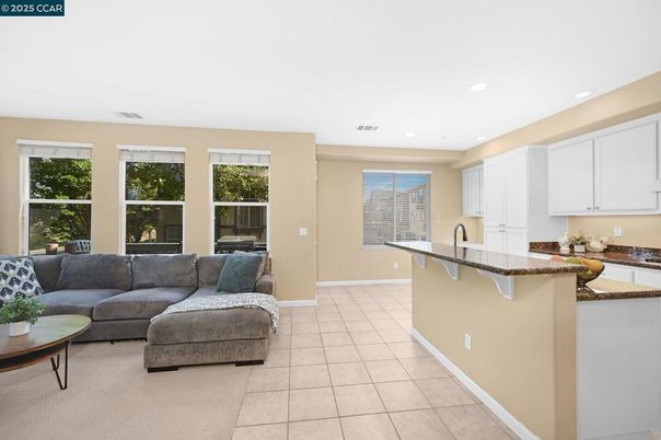 Interior, Kitchen, Living room, Recessed Lighting