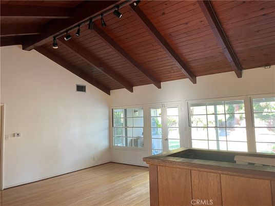 Empty room, Interior, Wooden Beams, Wooden Ceilings, Wood Texture Flooring