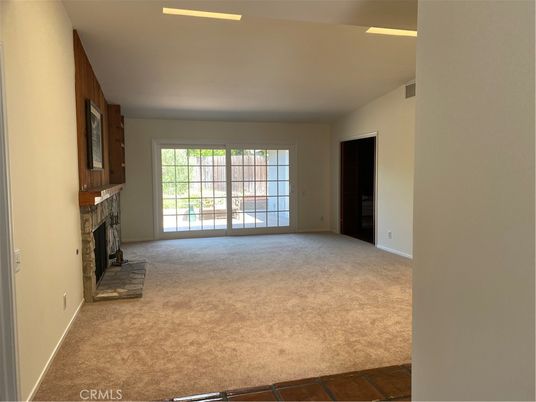 Empty room, Fireplace, Interior, Recessed Lighting