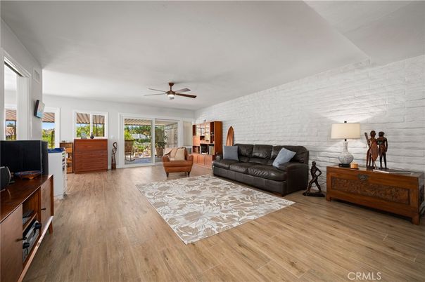 Interior, Living room, Stone Walls, Wood Texture Flooring
