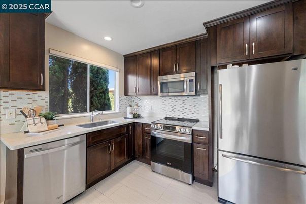 Interior, Kitchen, Recessed Lighting, Stainless Steel Appliances