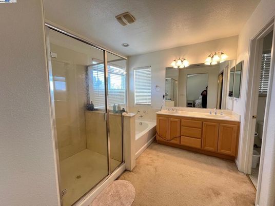 Bathroom, Dual Sink Vanities, Glass Shower, Interior