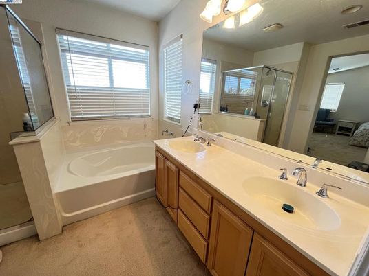 Bathroom, Dual Sink Vanities, Glass Shower, Interior
