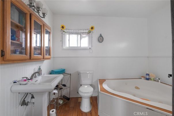 Bathroom, Interior, Wood Texture Flooring