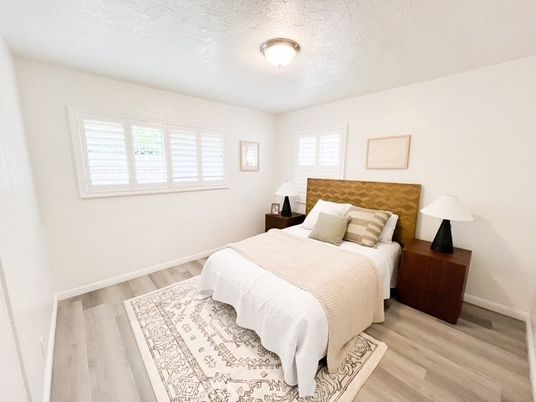 Bedroom, Interior, Wood Texture Flooring