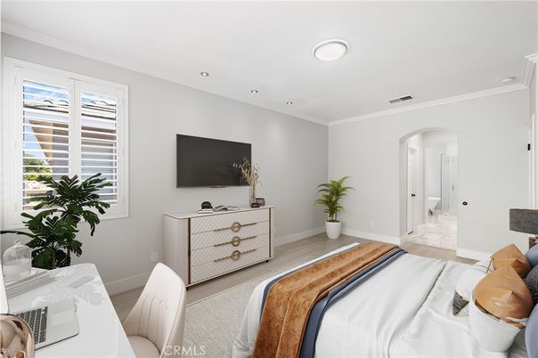 Bedroom, Interior, Recessed Lighting