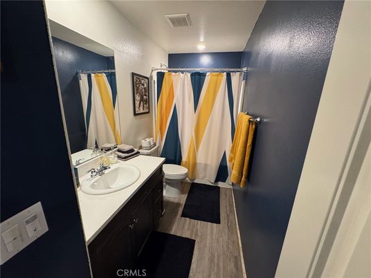 Bathroom, Dual Sink Vanities, Interior, Wood Texture Flooring