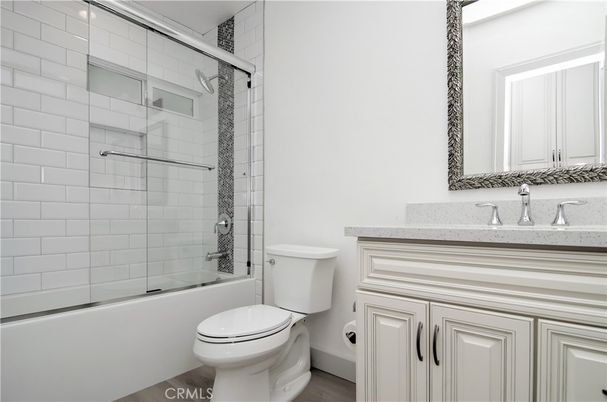 Bathroom, Glass Shower, Interior, Wood Texture Flooring