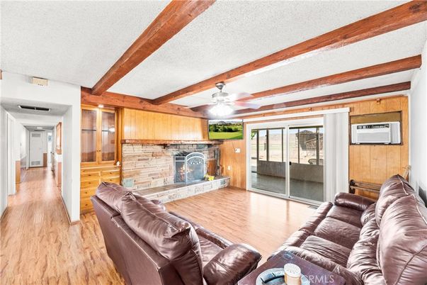 Fireplace, Interior, Living room, Wooden Beams, Wood Texture Flooring, Wooden Walls