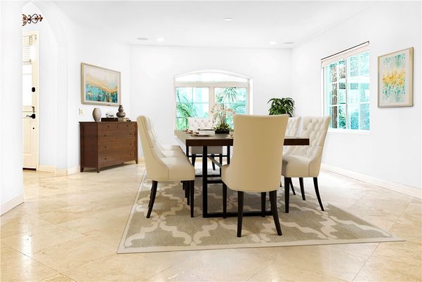Dining room, Interior, Recessed Lighting