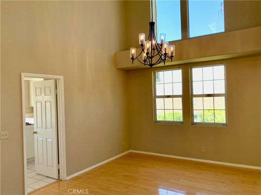 Chandelier, Empty room, Interior, Wood Texture Flooring
