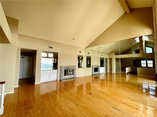 Empty room, Fireplace, Interior, Wood Texture Flooring