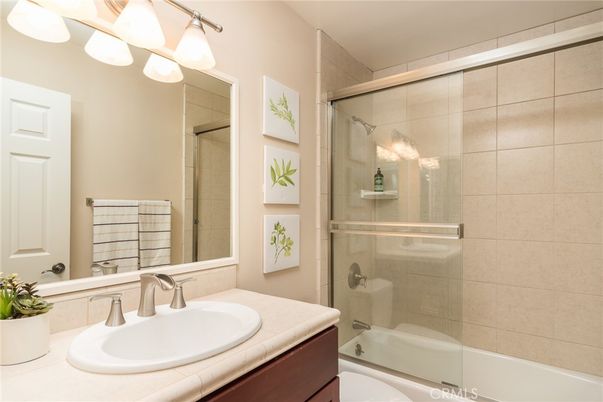 Bathroom, Glass Shower, Interior, Tile Countertops