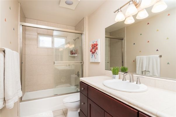 Bathroom, Glass Shower, Interior, Tile Countertops