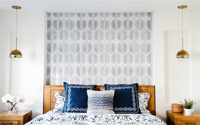 Bedroom, Interior, Pendant Lights