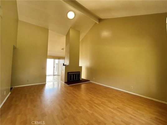 Empty room, Fireplace, Interior, Wood Texture Flooring