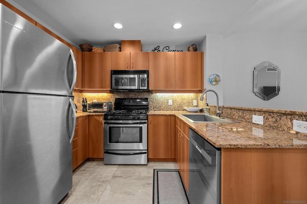 Interior, Kitchen, Recessed Lighting, Stainless Steel Appliances