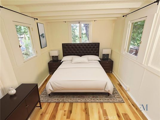 Bedroom, Interior, Wood Texture Flooring
