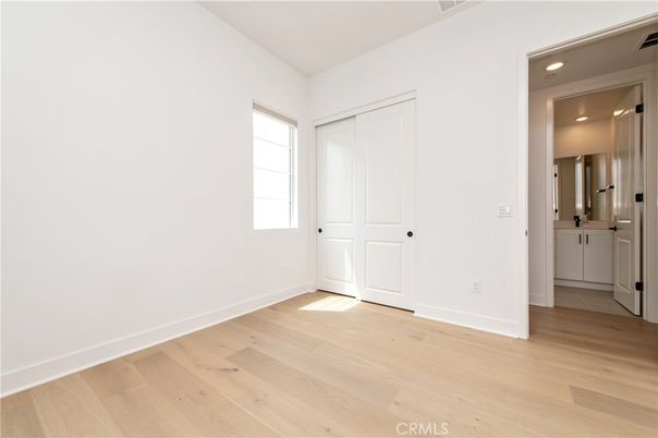Bathroom, Empty room, Interior, Recessed Lighting, Wood Texture Flooring