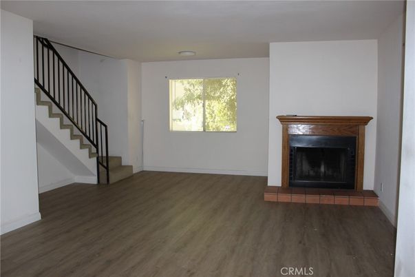 Empty room, Fireplace, Interior, Wood Texture Flooring