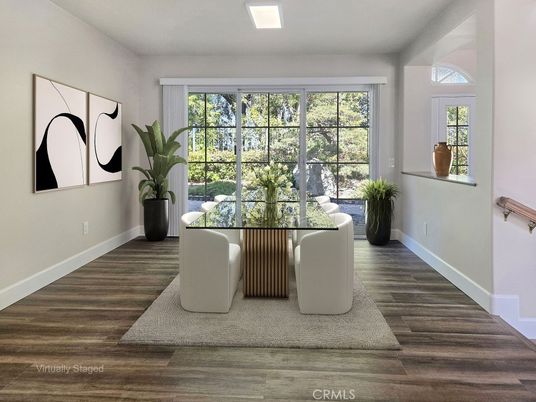 Dining room, Interior, Wood Texture Flooring