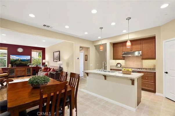 Dining room, Interior, Kitchen, Living room, Pendant Lights, Recessed Lighting