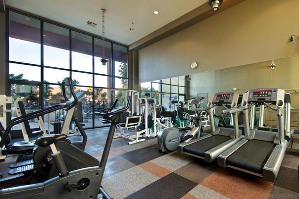 Fitness Equipment, Gym, Interior, Recessed Lighting
