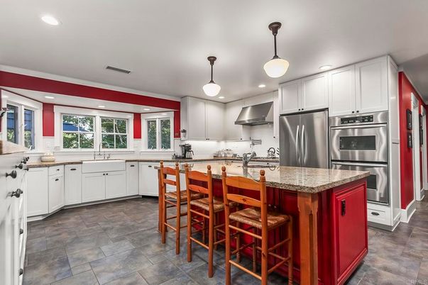 Interior, Kitchen, Pendant Lights, Recessed Lighting, Stainless Steel Appliances