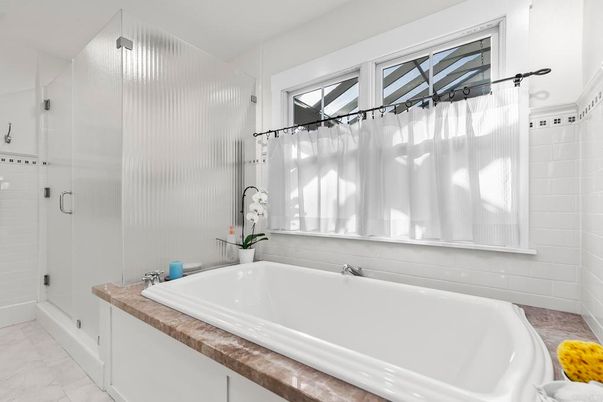 Bathroom, Glass Shower, Interior, Marble