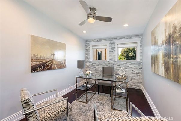 Home Office, Interior, Recessed Lighting