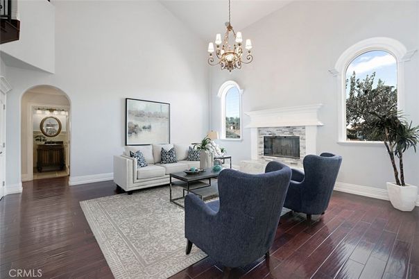 Chandelier, Fireplace, Interior, Living room, Wood Texture Flooring