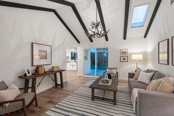 Chandelier, Interior, Living room, Wood Texture Flooring