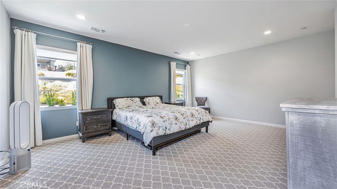 Bedroom, Interior, Recessed Lighting
