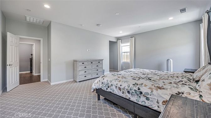 Bedroom, Interior, Recessed Lighting
