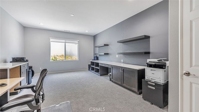 Home Office, Interior, Recessed Lighting