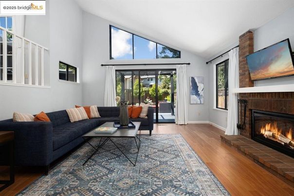 Fireplace, Interior, Living room, Wood Texture Flooring
